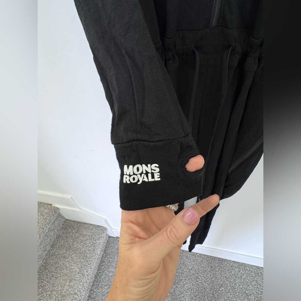 NWOT RARE Mons Royale Monsie icon wool base layer union suit jumpsuit apres ski - Picture 4 of 7